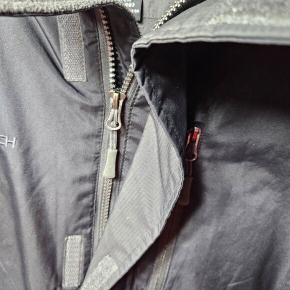 Free Tech Performance Outerwear Jacket S Black & Gray Water-Resistant Hooded Coa - Picture 7 of 13